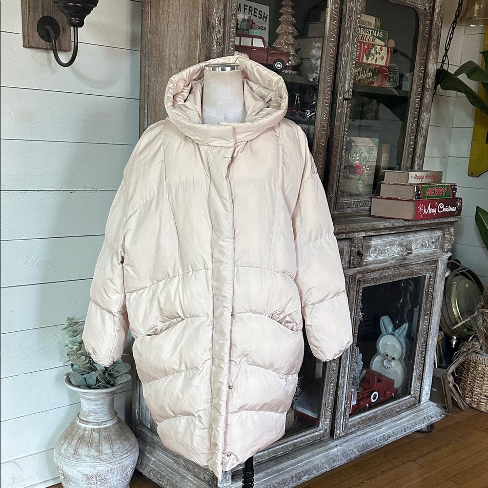NASTY GAL OVERSIZED COCOON PUFFER JACKET COAT WOMEN